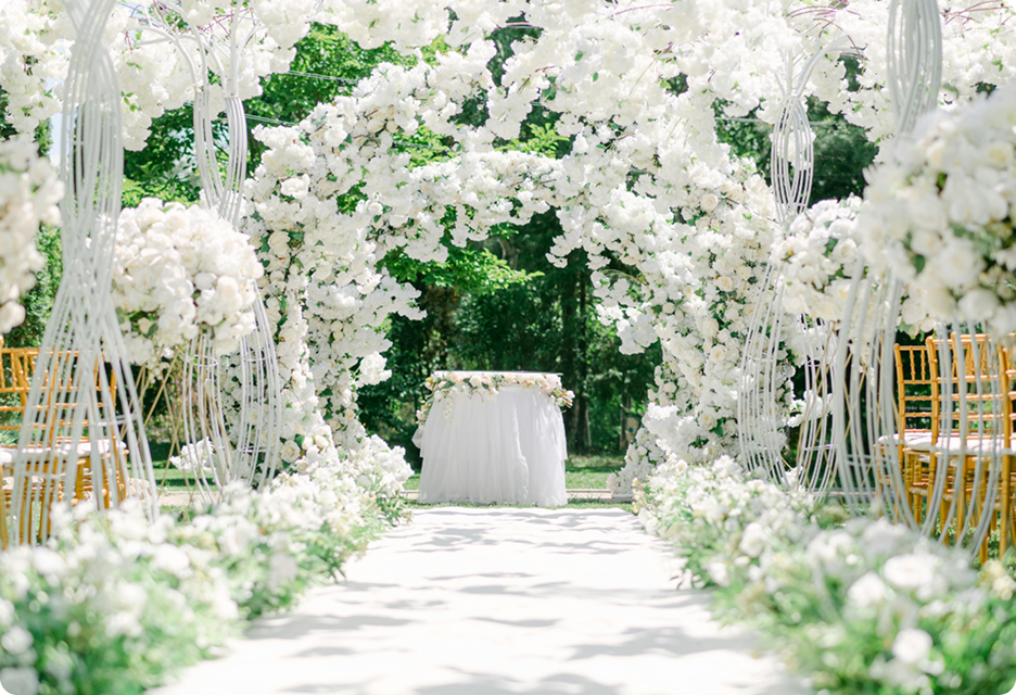 ウェディング会場の装花